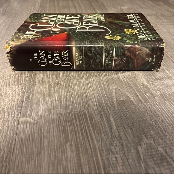 Vintage Clan Of The Cave Bear Jean M Auel Earths Children Book Hardcover 1980 - Picture 5 of 10